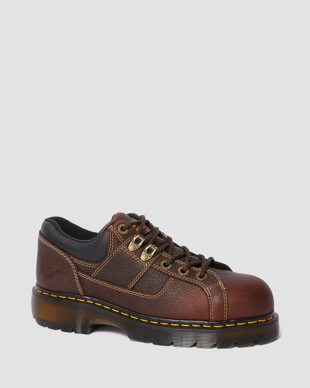 Dr Martens Gunby Kožené Steel Toe Pracovná Obuv Damske ( Hnede ) SK 652-OIPDRG